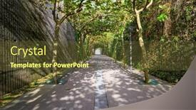  Presentation with coastal - Slide set featuring beautiful-alley-goes background and a  colored foreground