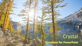  Presentation with wilderness - Presentation consisting of beautiful-alpine-lakes-wilderness-area background and a violet colored foreground