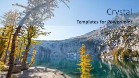  Presentation with wilderness - Slide deck enhanced with beautiful-alpine-lakes-wilderness-area background and a light blue colored foreground