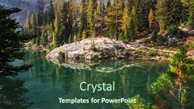  Presentation with wilderness - PPT layouts featuring beautiful-alpine-lakes-wilderness-area background and a tawny brown colored foreground