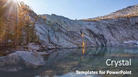  Presentation with wilderness - Theme featuring beautiful-alpine-lakes-wilderness-area background and a gray colored foreground