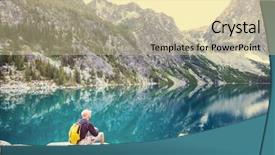  Presentation with wilderness - Amazing slides having beautiful alpine lakes wilderness area backdrop and a lemonade colored foreground