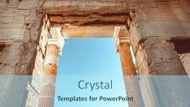  Presentation with ancient greece - Theme consisting of beautiful-ancient-acropolis-of-athens background and a arctic colored foreground