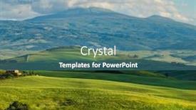  Presentation with beautiful green - Audience pleasing slide set consisting of beautiful-and-miraculous-colors backdrop and a teal colored foreground