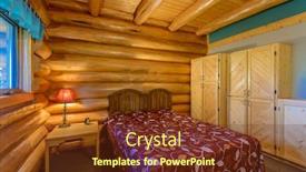  Presentation with log cabin - Amazing slides having beautiful and modern home and log cabin bedroom interior design backdrop and a tawny brown colored foreground