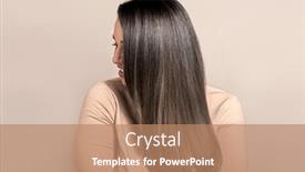 Presentation with long hair - Presentation design featuring beautiful-and-pretty-plus-size background and a coral colored foreground