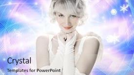  Presentation with angel - Theme enhanced with beautiful angel girl on abstract background and a lemonade colored foreground