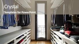  Presentation with apartment - Amazing presentation theme having beautiful apartment interior wardrobe backdrop and a gray colored foreground