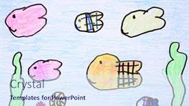  Presentation with fishes - Presentation featuring beautiful-aquarium-with-colorful-fishes background and a sky blue colored foreground