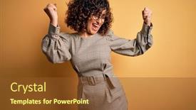  Presentation with arab music - Amazing PPT layouts having beautiful-arab-business-woman-wearing backdrop and a tawny brown colored foreground