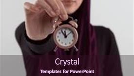  Presentation with hijab - Theme having beautiful-arab-businesswoman-wearing-hijab background and a  colored foreground