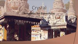  Presentation with architecture - Colorful PPT theme enhanced with beautiful-architecture-detail-in-myanmar backdrop and a coral colored foreground