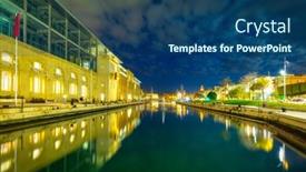  Presentation with malta - Amazing PPT layouts having beautiful-architecture-of-birgu-town backdrop and a ocean colored foreground