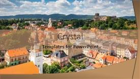  Presentation with architecture - Presentation featuring beautiful-architecture-of-bolkow-town background and a  colored foreground