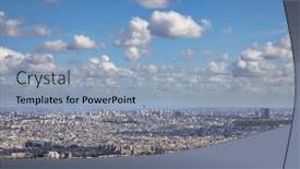  Presentation with notre dame paris france - PPT theme consisting of beautiful-architecture-of-paris-city background and a light blue colored foreground