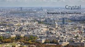  Presentation with luxembourg - Slide deck with beautiful-architecture-of-paris-city background and a light gray colored foreground