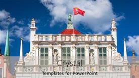  Presentation with court - Colorful slide deck enhanced with beautiful-architecture-of-the-artus backdrop and a soft green colored foreground