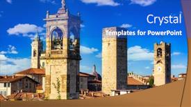  Presentation with architecture old - Cool new PPT layouts with beautiful-architecture-of-the-citta backdrop and a cobalt blue colored foreground