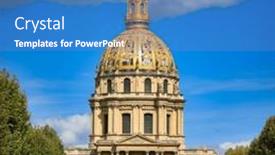  Presentation with paris france - PPT theme featuring beautiful-architecture-of-the-les background and a teal colored foreground