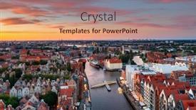  Presentation with architecture - Slide deck consisting of beautiful-architecture-of-the-main background and a coral colored foreground