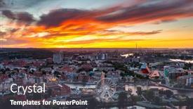  Presentation with architecture - Presentation having beautiful-architecture-of-the-main background and a dark gray colored foreground