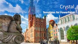  Presentation with architecture old - PPT theme consisting of beautiful-architecture-of-the-old background and a teal colored foreground