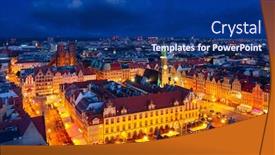  Presentation with architecture old - Amazing PPT theme having beautiful-architecture-of-the-old backdrop and a navy blue colored foreground