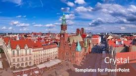 Presentation with architecture old - Presentation consisting of beautiful-architecture-of-the-old background and a coral colored foreground