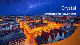  Presentation with architecture old - Theme having beautiful-architecture-of-the-old background and a royal blue colored foreground