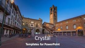  Presentation with architecture - PPT layouts enhanced with beautiful-architecture-of-the-piazza background and a dark gray colored foreground