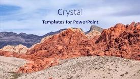  Presentation with las vegas nevada - PPT theme with beautiful-arid-rugged-and-mountainous background and a light blue colored foreground