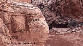  Presentation with las vegas - Slides having beautiful-arid-rugged-and-mountainous background and a coral colored foreground