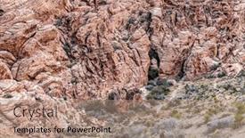  Presentation with las vegas nevada - Presentation enhanced with beautiful-arid-rugged-and-mountainous background and a coral colored foreground