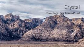 Presentation with las vegas nevada - Presentation design enhanced with beautiful-arid-rugged-and-mountainous background and a lemonade colored foreground