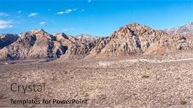  Presentation with las vegas nevada - Slide deck with beautiful-arid-rugged-and-mountainous background and a coral colored foreground