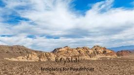  Presentation with las vegas - PPT layouts having beautiful-arid-rugged-and-mountainous background and a coral colored foreground