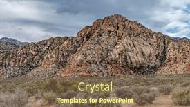  Presentation with las vegas nevada - PPT theme enhanced with beautiful-arid-rugged-and-mountainous background and a violet colored foreground