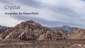  Presentation with las vegas nevada - Presentation theme having beautiful-arid-rugged-and-mountainous background and a light blue colored foreground