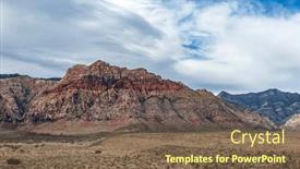  Presentation with las vegas nevada - PPT theme enhanced with beautiful-arid-rugged-and-mountainous background and a violet colored foreground