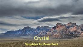  Presentation with las vegas nevada - Slide deck consisting of beautiful-arid-rugged-and-mountainous background and a tawny brown colored foreground