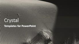  Presentation with sand dunes - Presentation theme enhanced with beautiful-art-image-of-sand background and a dark gray colored foreground