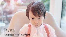  Presentation with straw - Audience pleasing slides consisting of beautiful-asian-girl-drinking backdrop and a lemonade colored foreground