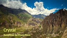  Presentation with nepal - Amazing presentation theme having beautiful asian landscape bright colors pristine nature nepal backdrop and a tawny brown colored foreground