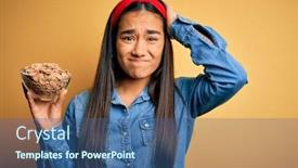 Presentation with shame - PPT theme consisting of beautiful-asian-woman-holding-bowl background and a ocean colored foreground