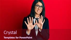  Presentation with panic - PPT layouts with beautiful-asian-young-woman-wearing background and a wine colored foreground