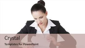  Presentation with corporate - Presentation theme consisting of beautiful attractive corporate lawyer business background and a coral colored foreground