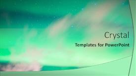  Presentation with aurora borealis northern lights - Slide deck featuring beautiful-aurora-borealis-northern-lights background and a seafoam green colored foreground