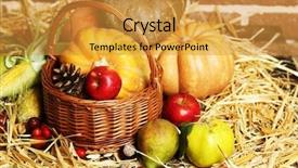  Presentation with beauty beautiful autumn in japanese - Slides with beautiful autumn composition on straw background and a gold colored foreground