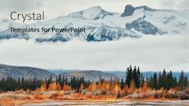  Presentation with canada - Presentation design enhanced with beautiful-autumn-foliage-in-jasper background and a light blue colored foreground