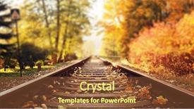  Presentation with beauty beautiful autumn in japanese - Amazing PPT theme having beautiful autumn in an european backdrop and a tawny brown colored foreground